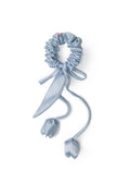 Tulip Silk Hair Tie Scrunchie - Baby Blue - Baby Blue - OLAH Ponytail Holders