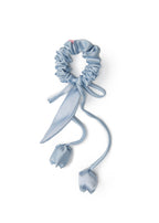Tulip Silk Hair Tie Scrunchie - Baby Blue - Baby Blue - OLAH Ponytail Holders