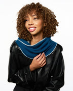 Triangle Cashmere Shawl - Navy