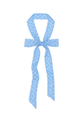 Le Petit Dot Silk Hair Ribbon Scarf - Azur