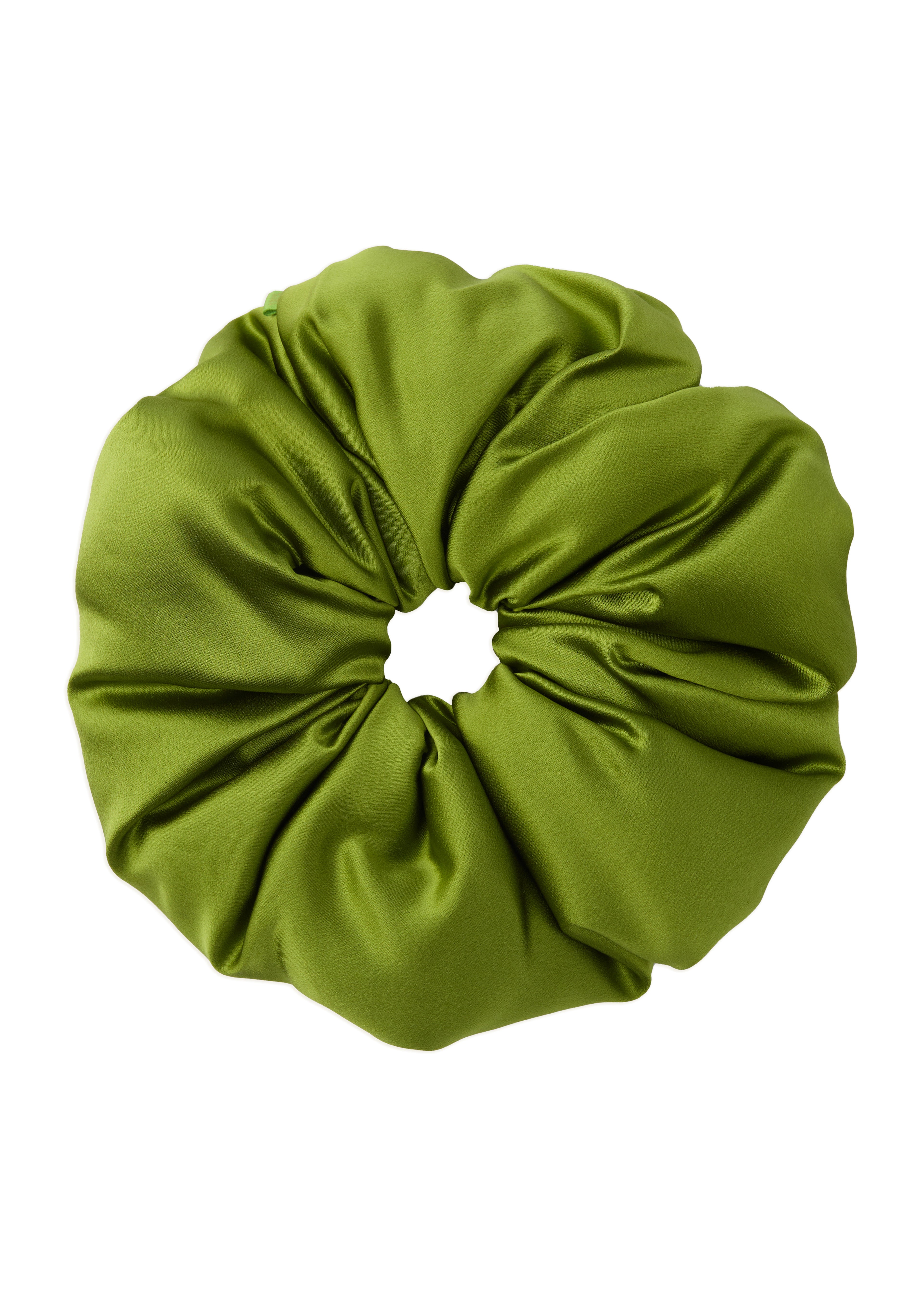 Olah Silk Marshmallow Scrunchie - Olive Cloud