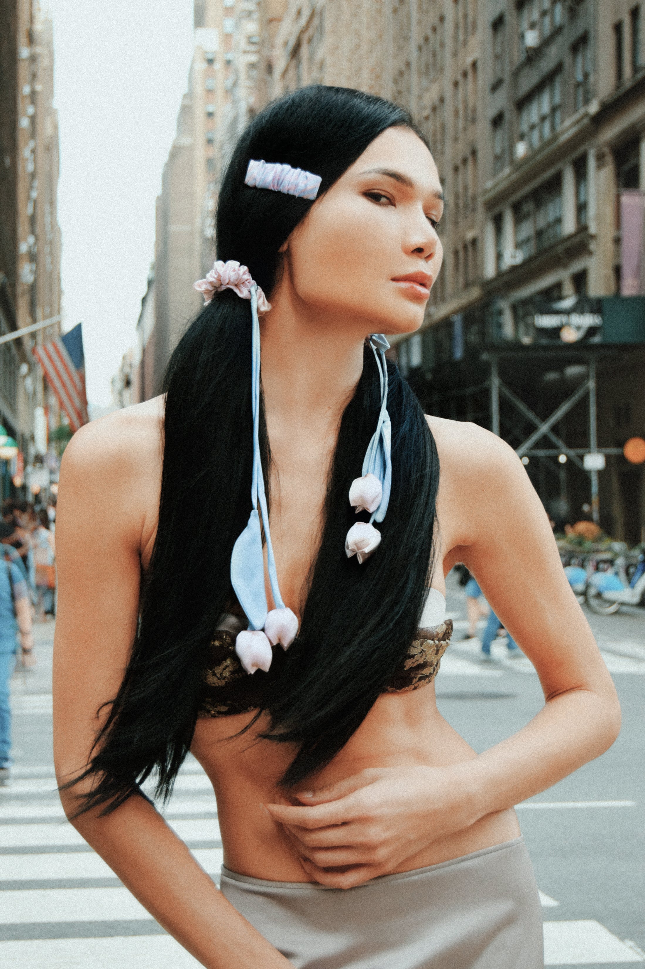 Olah x Mimi Tao - Trans Joy Silk Hair Barrette Clip