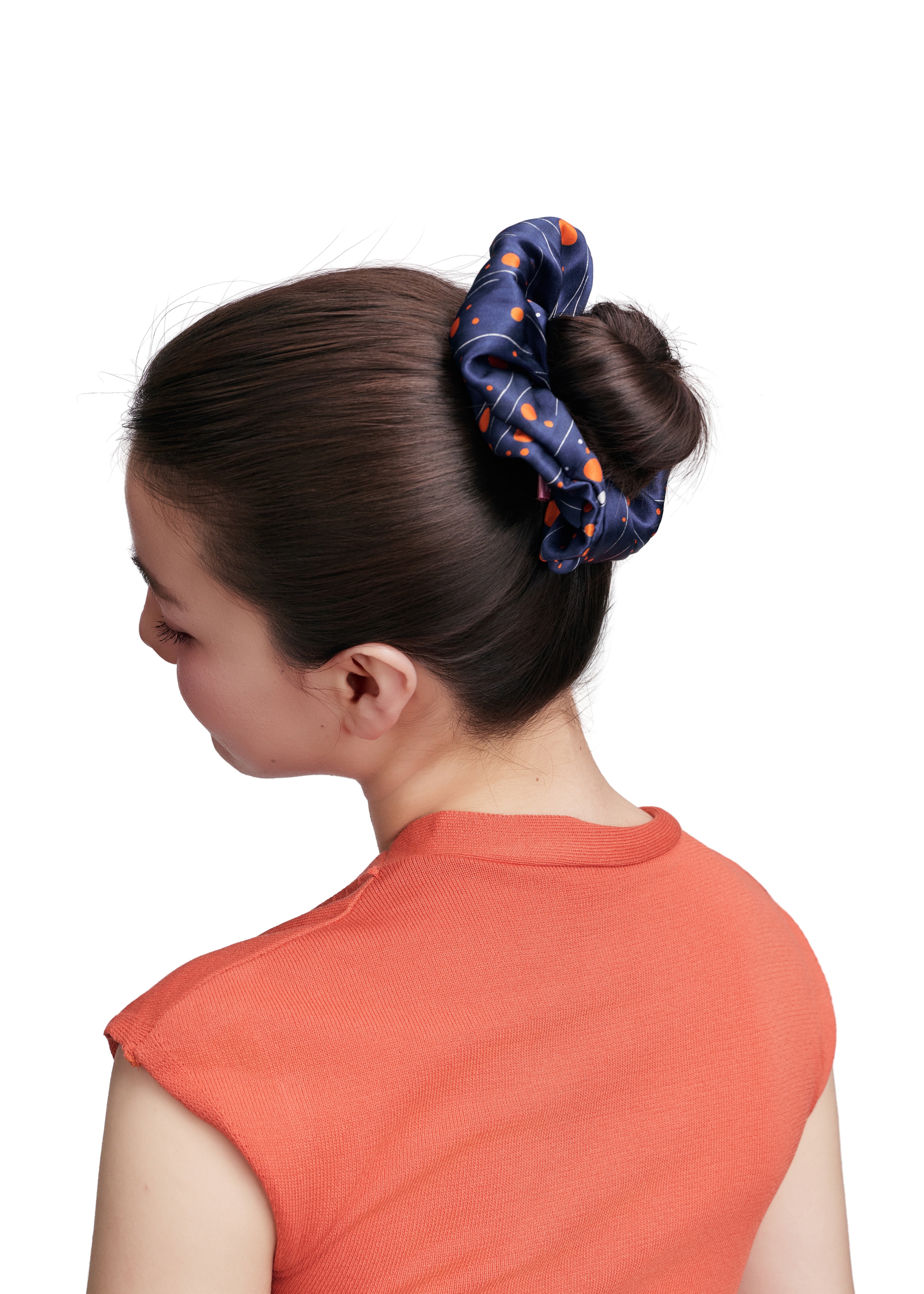 Celestia Silk Scrunchie - Blue