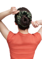 Grevelyn Silk Scrunchie - Green - Green - OLAH Ponytail Holders
