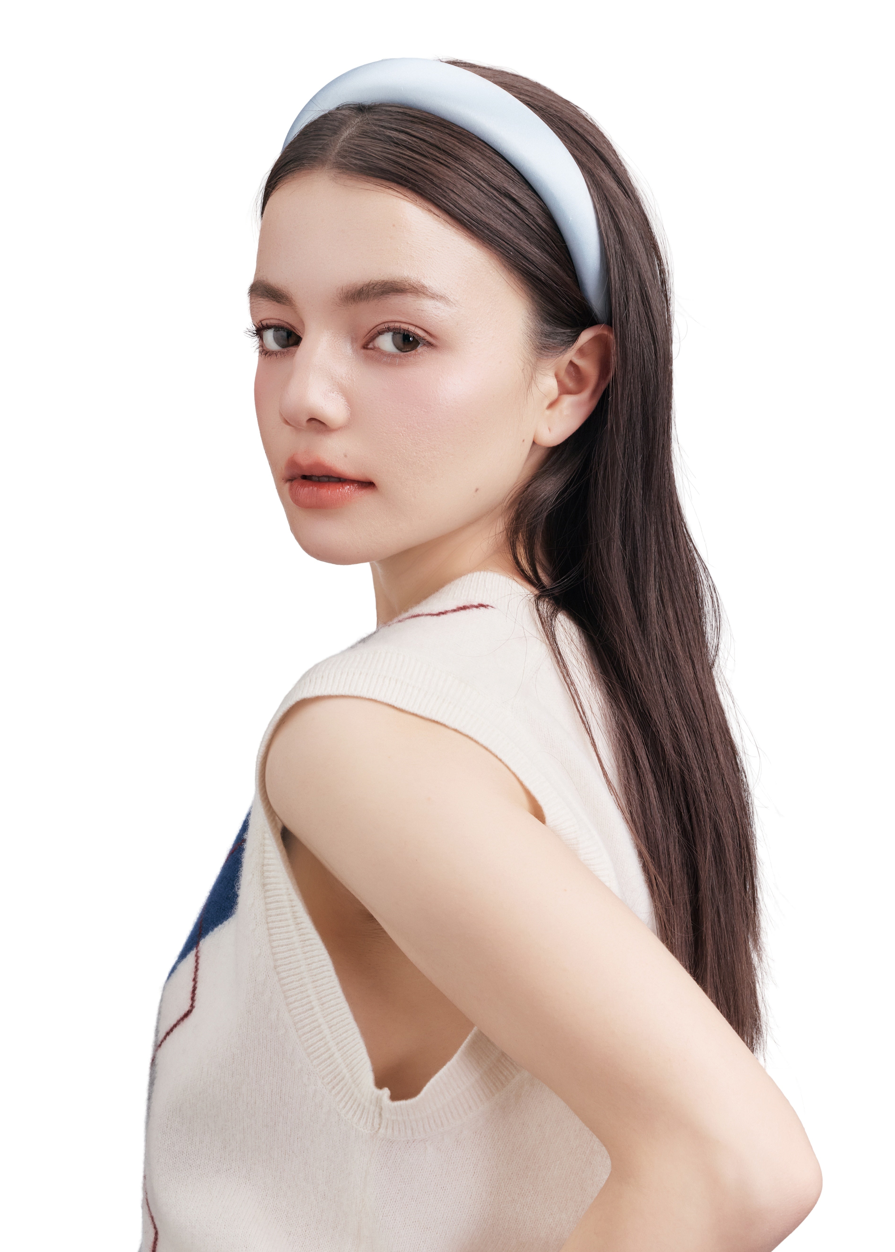 The Essential Silk Headband - Blue