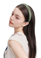 Grevelyn Silk Headband - Green - Green - OLAH Headbands