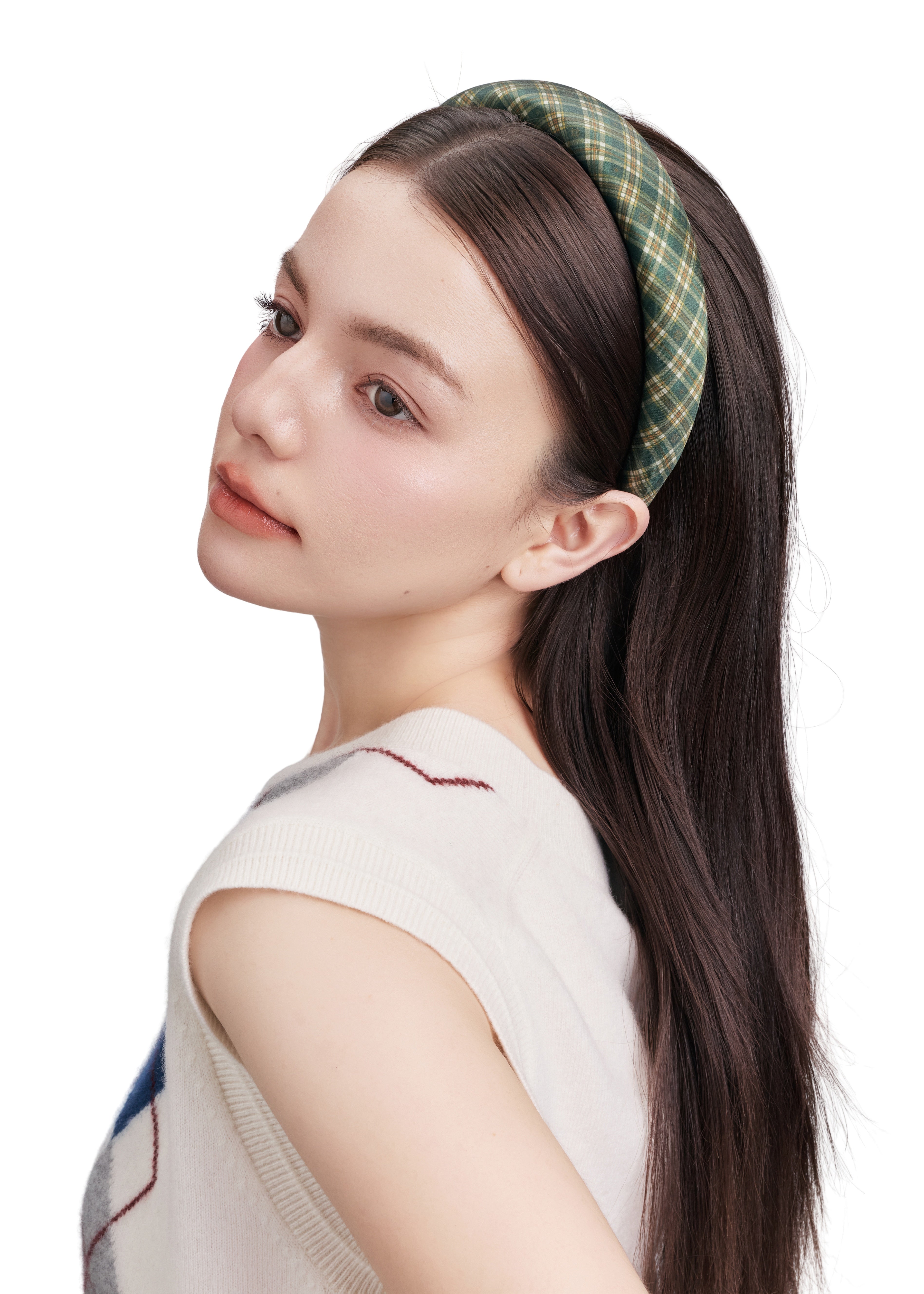 Grevelyn Silk Headband - Green