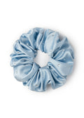 Crystal Twinkle Silk Scrunchie - Sky Blue