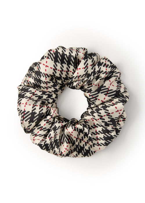 Cordellia Silk Scunchie - Beige - Beige - OLAH Ponytail Holders