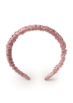 Scrunched Silk Skinny Headband - Dusty Rose - Pink - OLAH Headbands