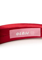 The Essential Silk Headband - Red - Red - OLAH Headbands