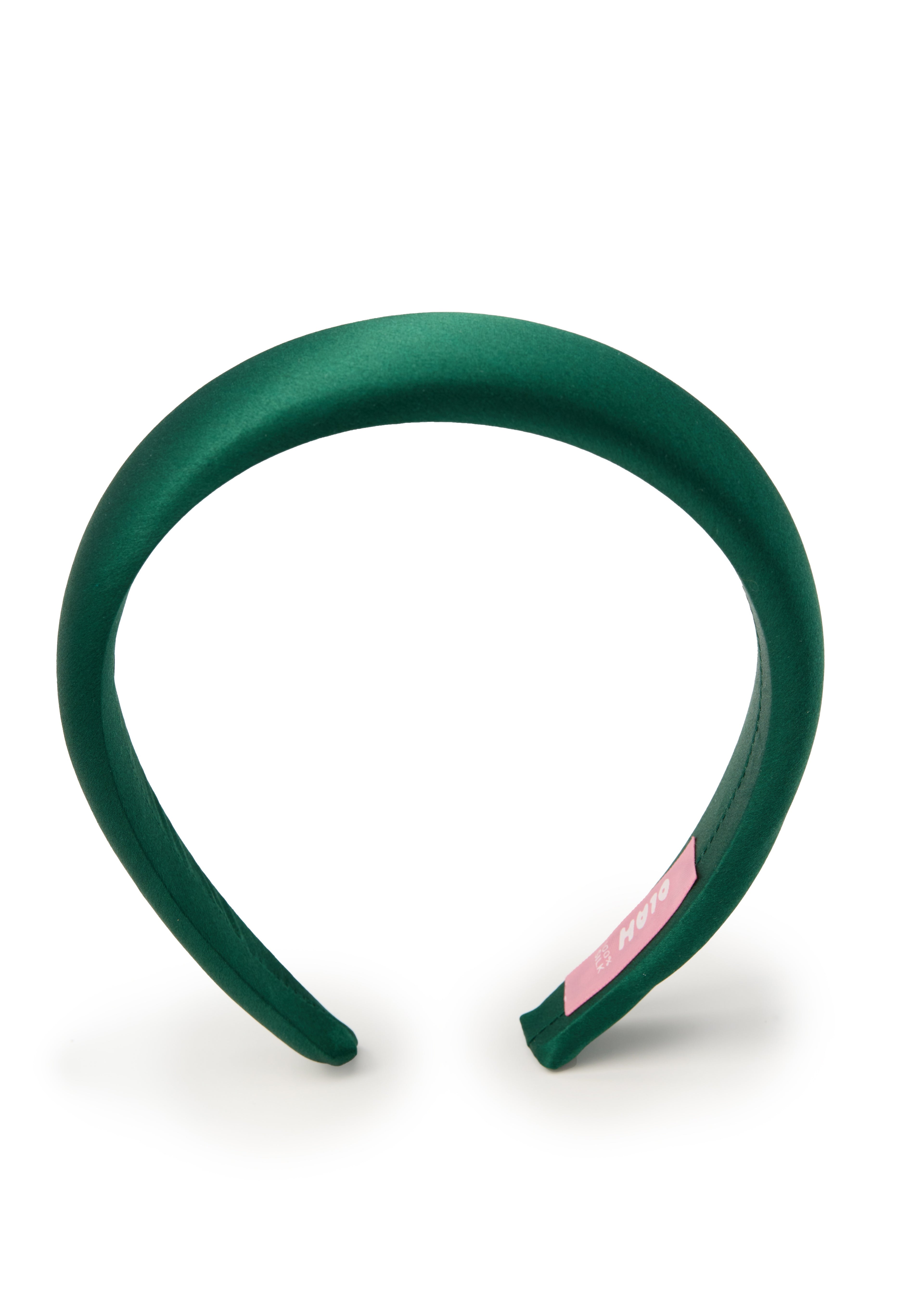 The Essential Silk Headband - Dark Green