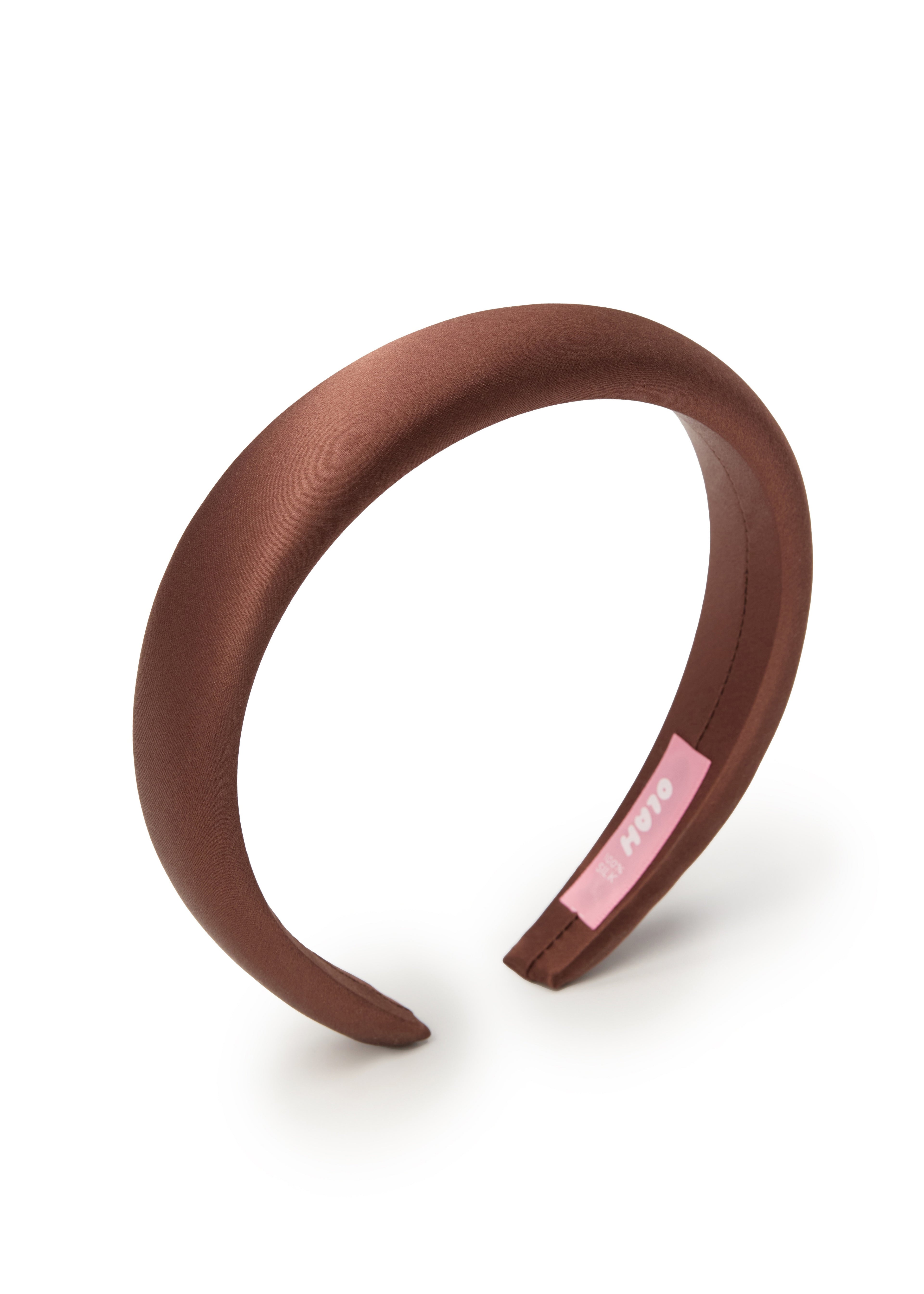 The Essential Silk Headband - Coffee