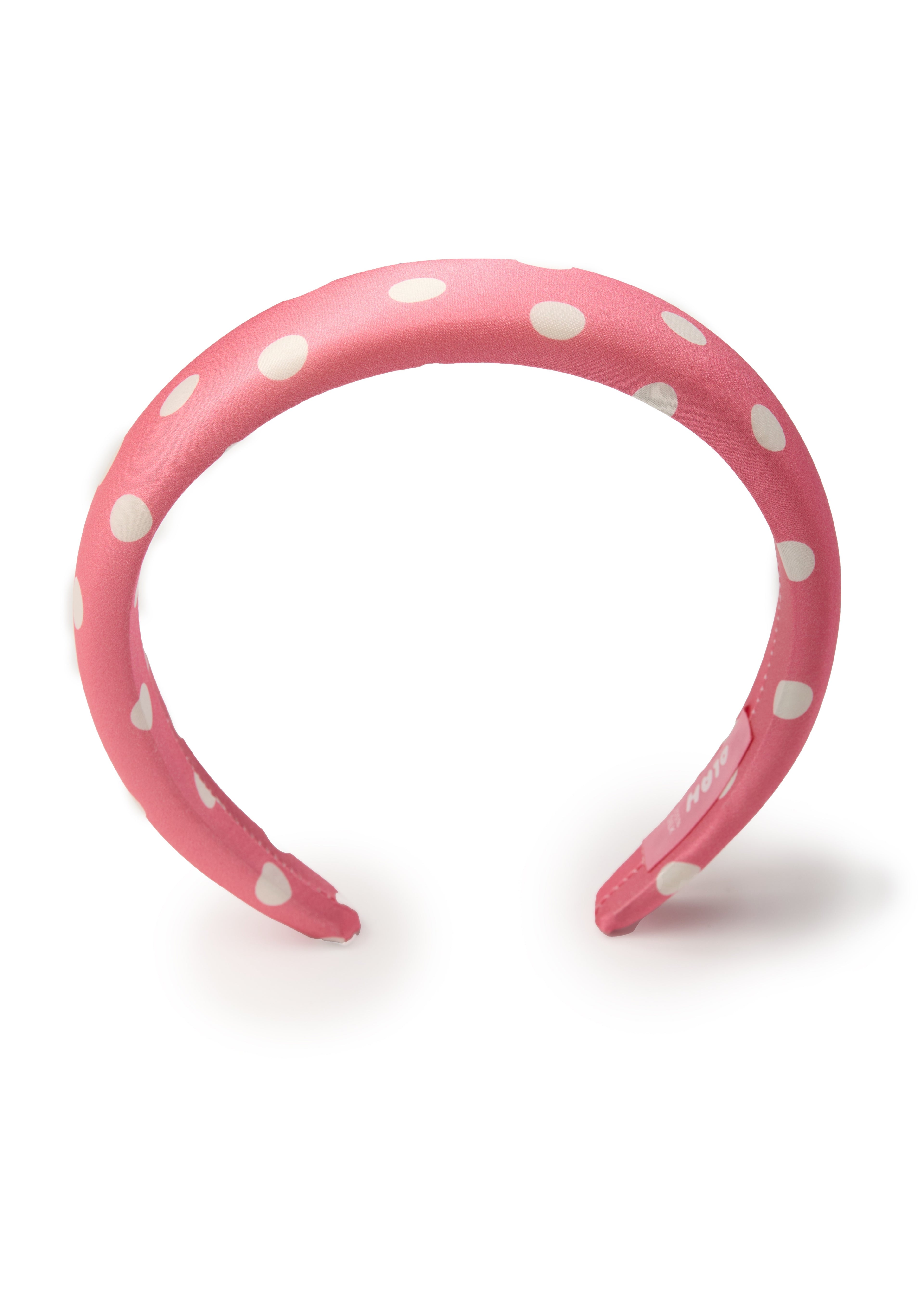 Polka Dot Silk Headband - Pink