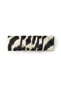 Zyra Silk Hair Barrette Clip - Black & White