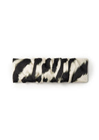 Zyra Silk Hair Barrette Clip - Black & White