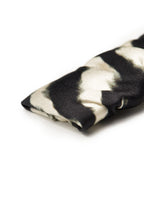 Zyra Silk Hair Barrette Clip - Black & White