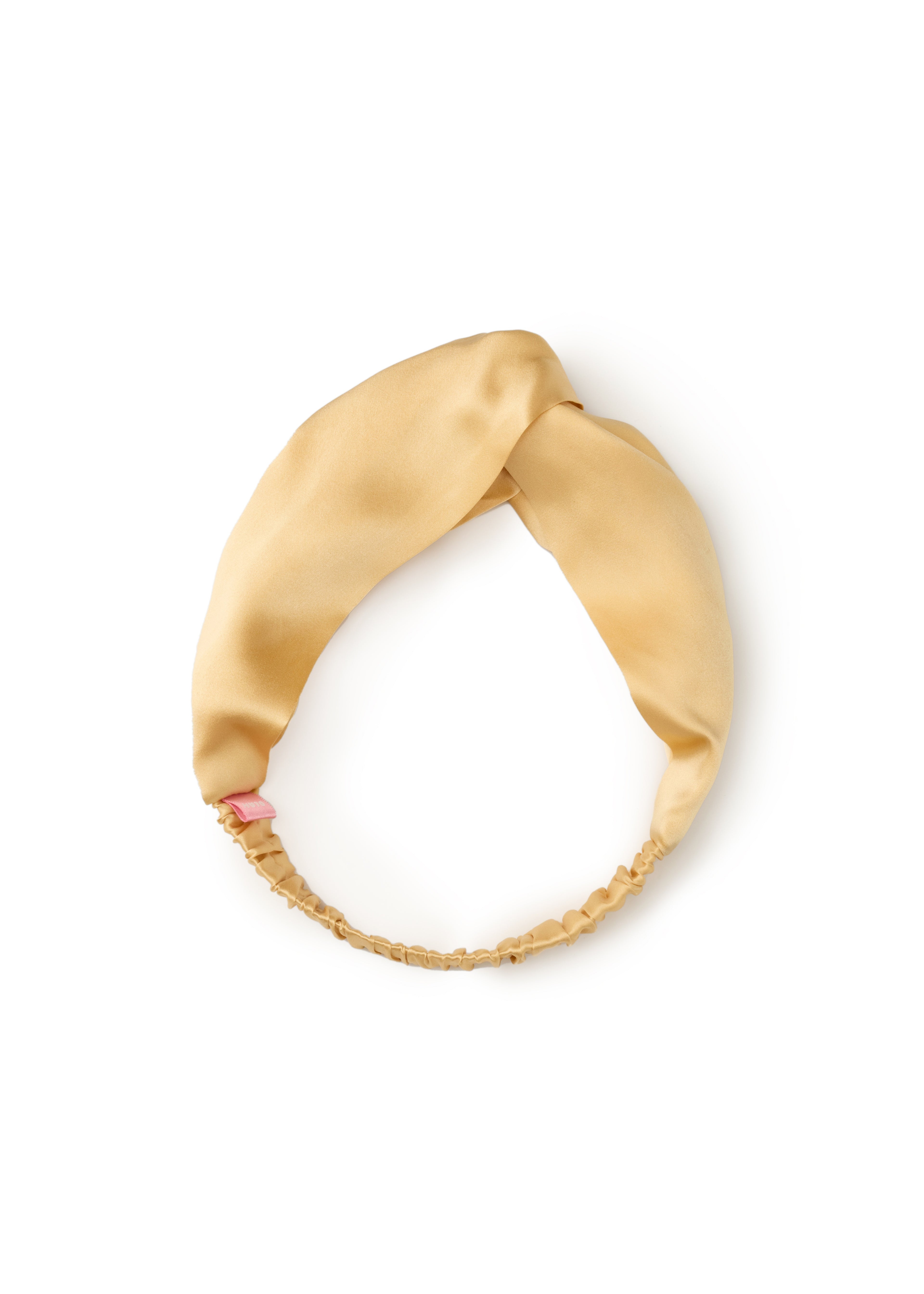 Silk Twisted Hairband - Champagne