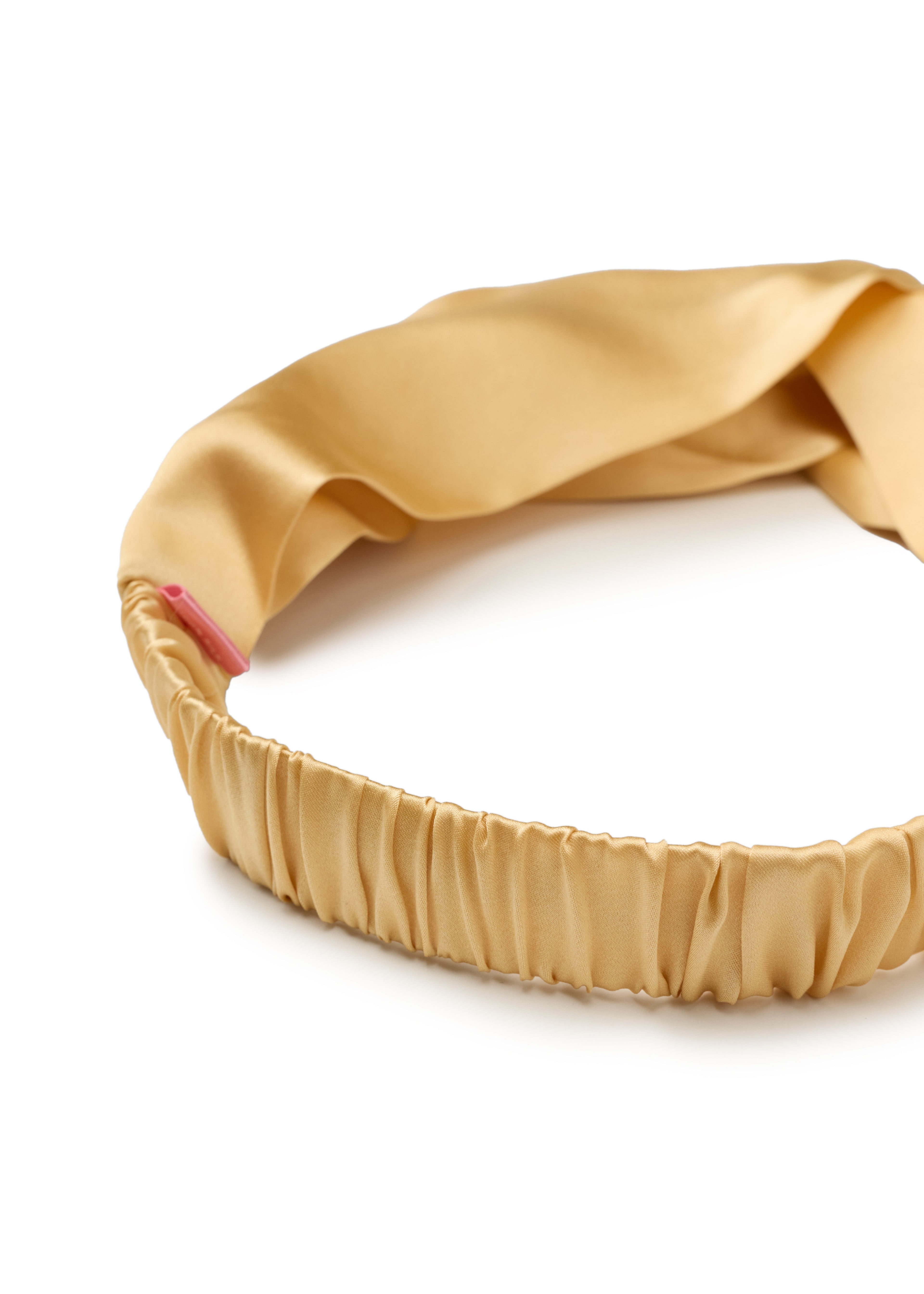 Silk Twisted Hairband - Champagne
