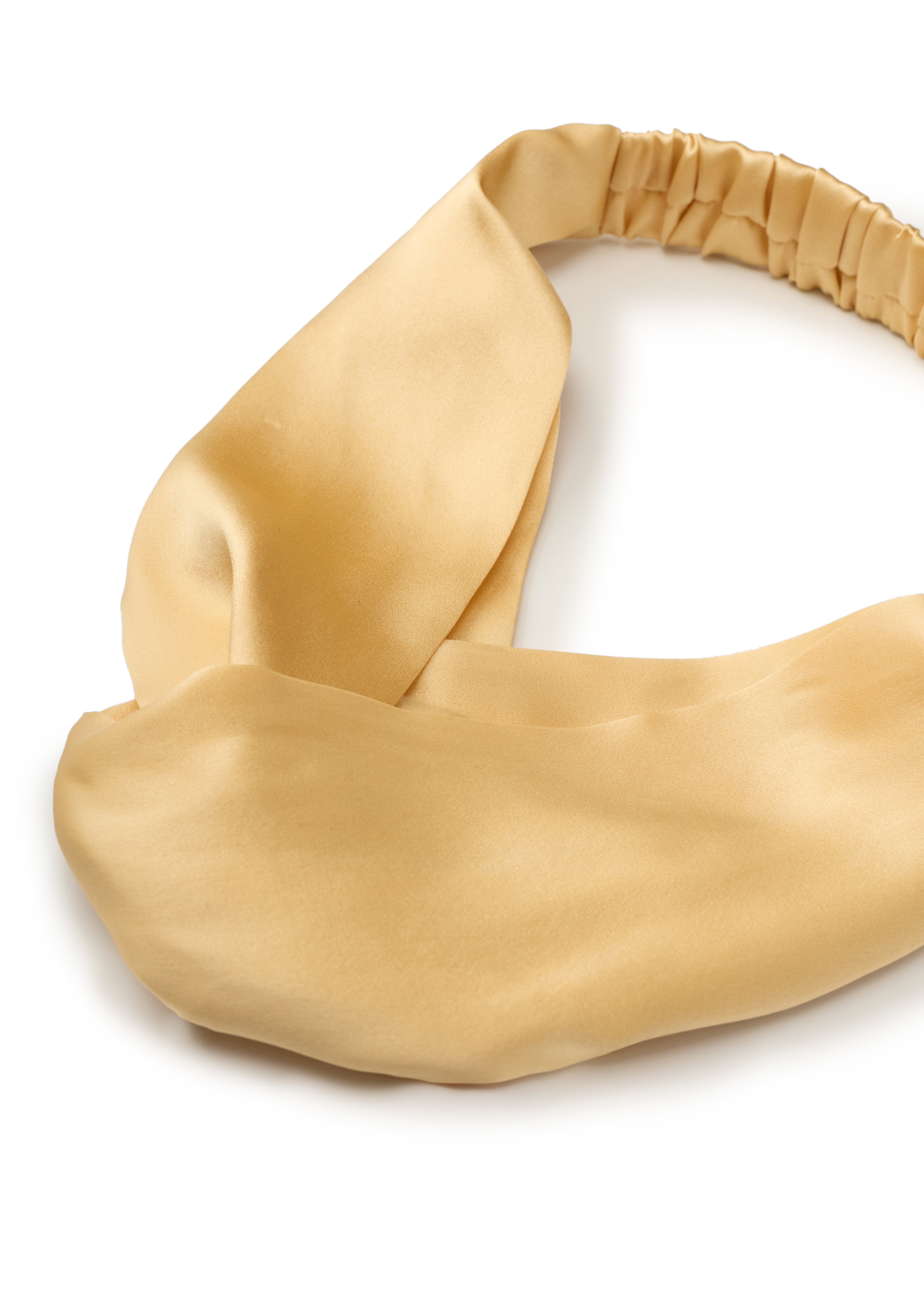 Silk Twisted Hairband - Champagne