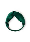 Silk Twisted Hairband - Dark Green - Green - OLAH Hair Bands