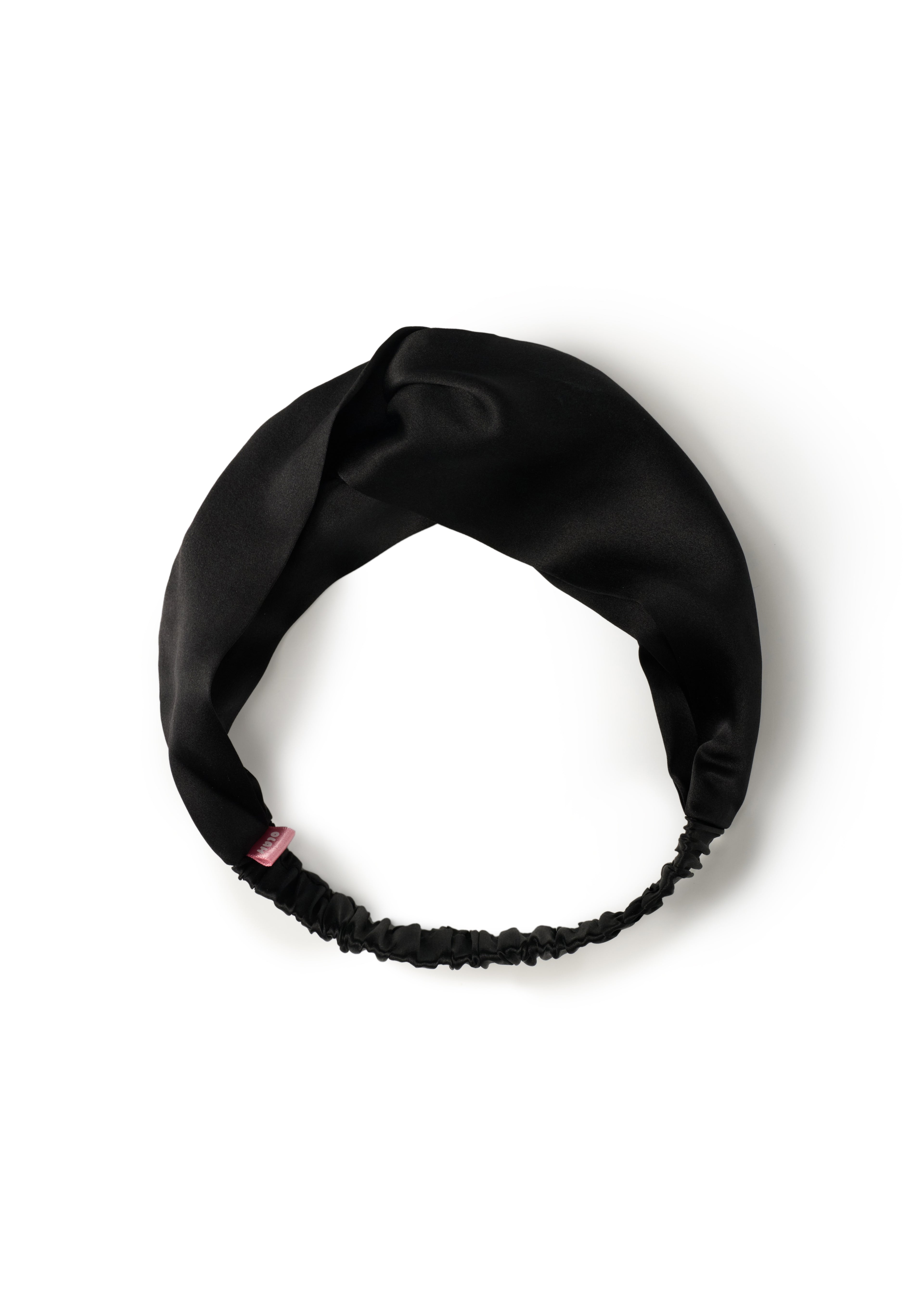 Silk Twisted Hairband - Black