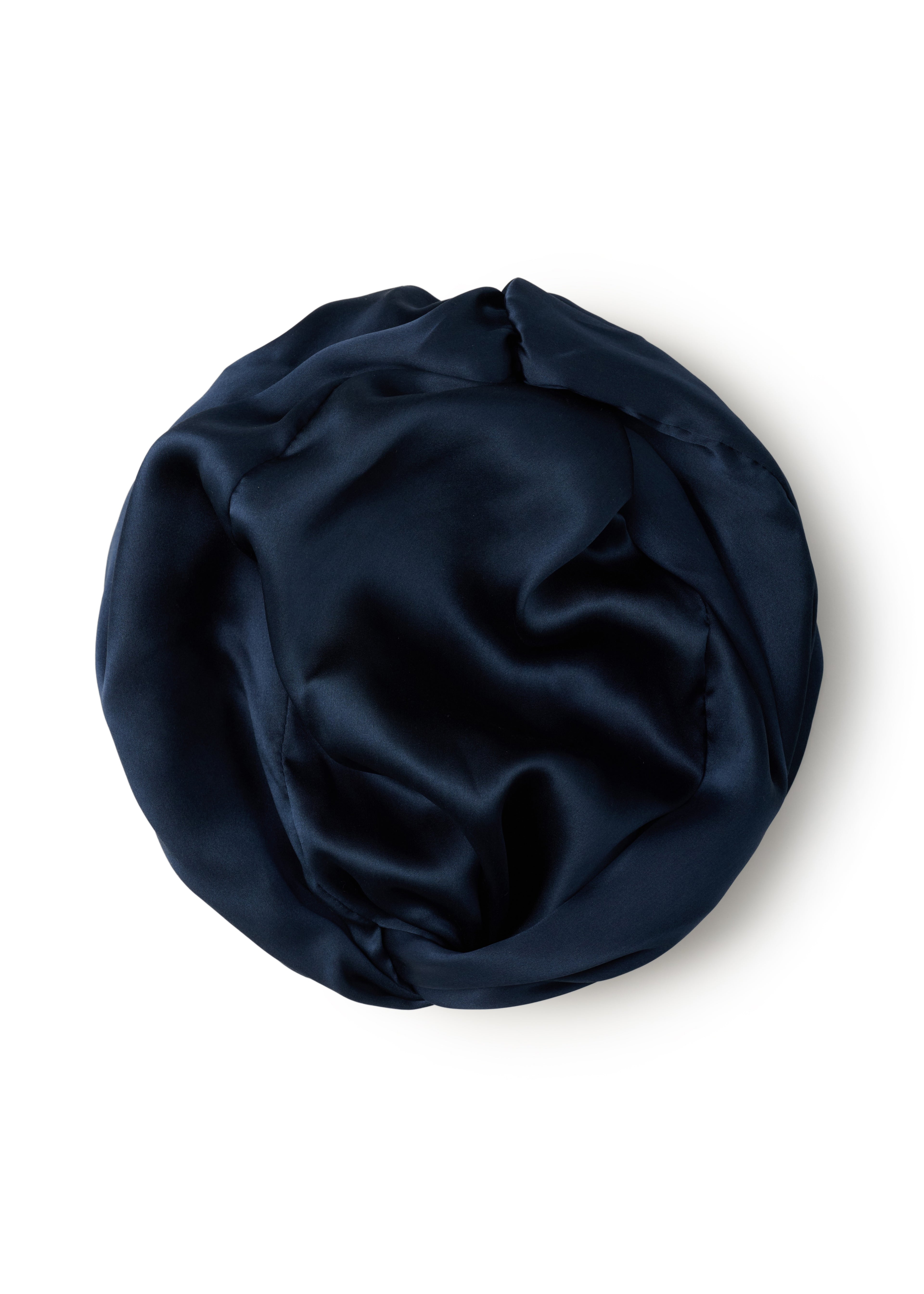 Silk Bonnet - Navy