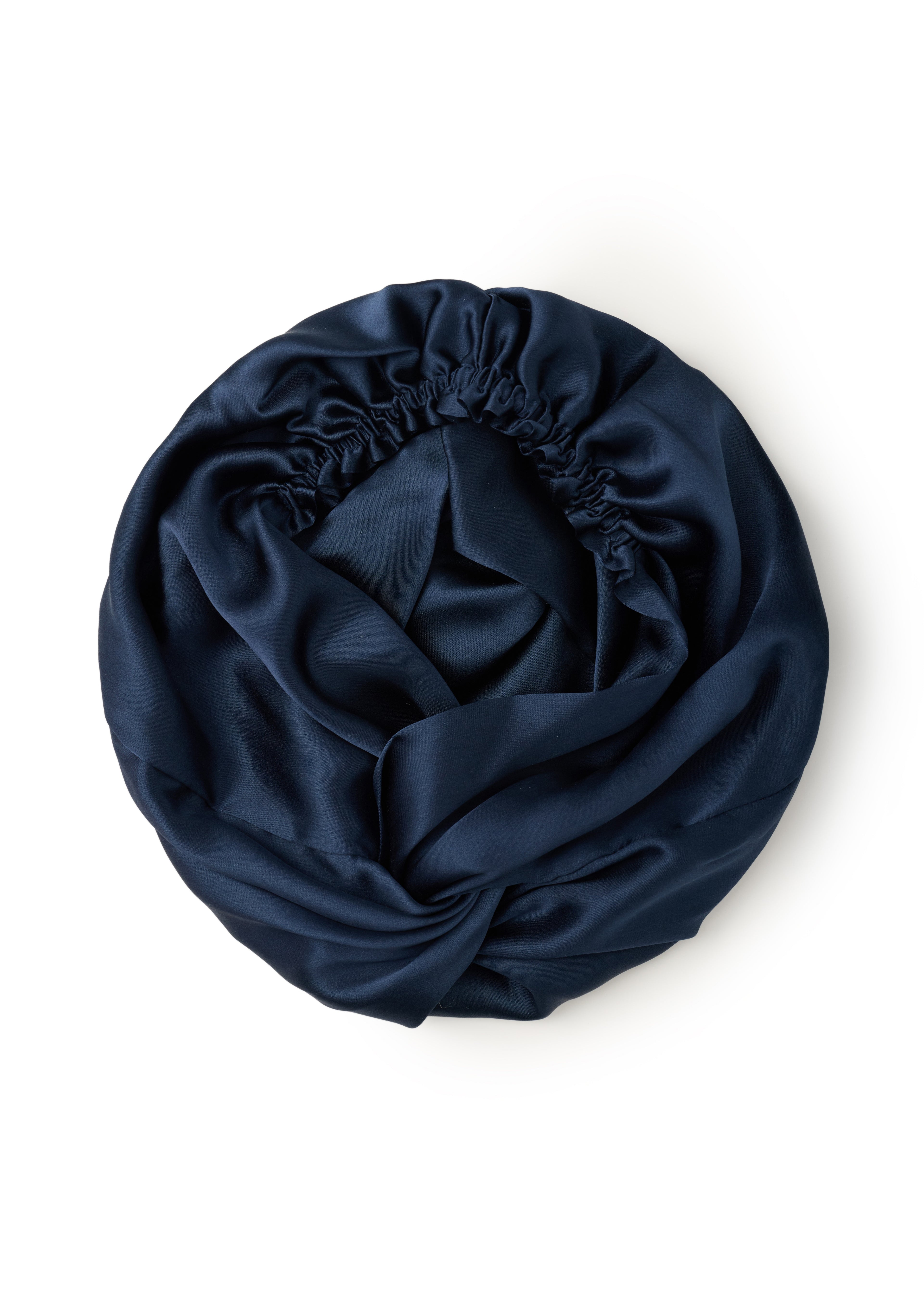 Silk Bonnet - Navy