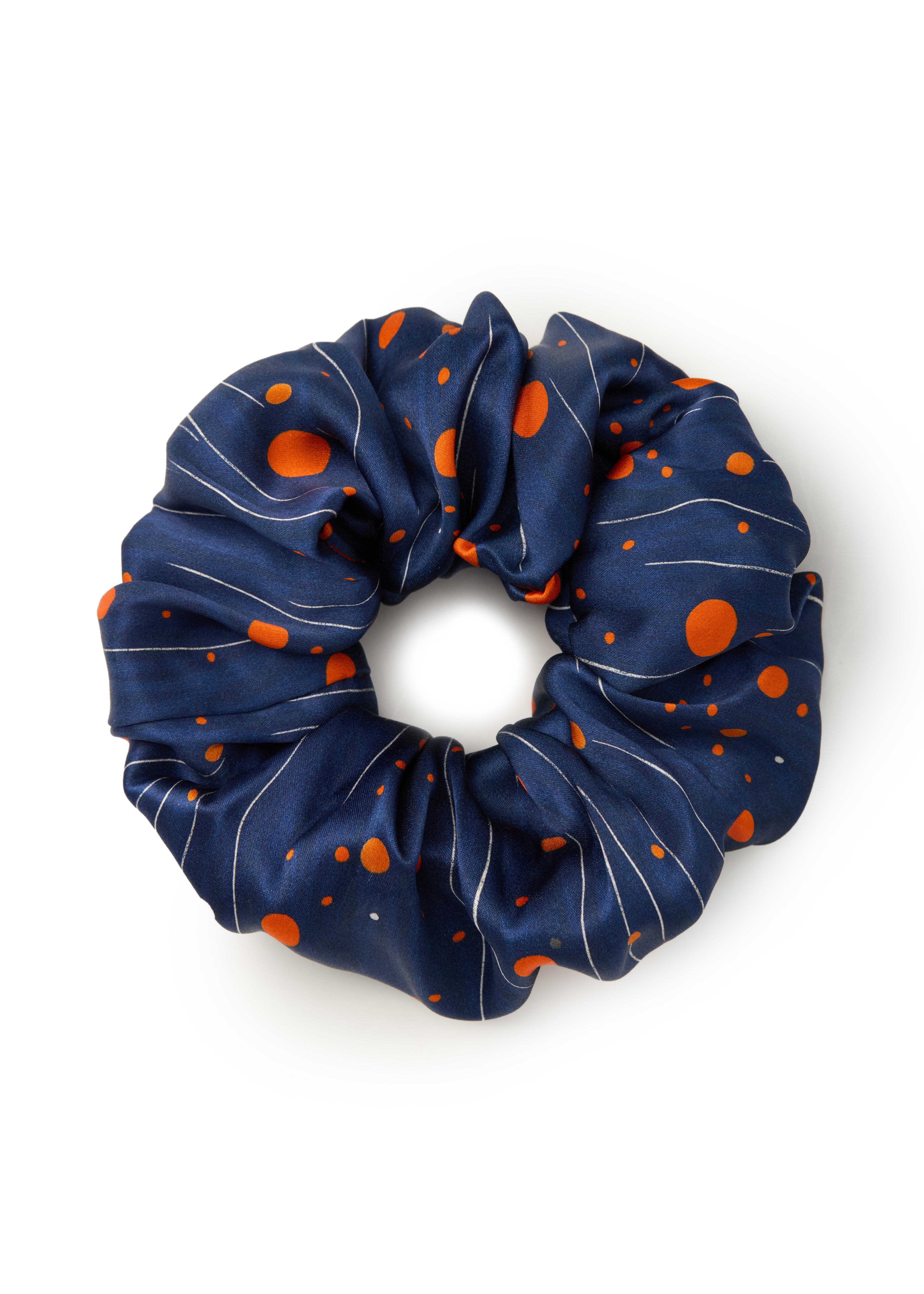 Celestia Silk Scrunchie - Blue