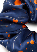 Celestia Silk Scrunchie - Blue - Blue - OLAH Ponytail Holders