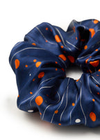 Celestia Silk Scrunchie - Blue - Blue - OLAH Ponytail Holders