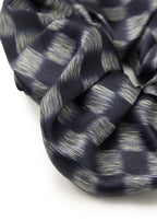 Lunelle Silk Scrunchie - Steel Blue - Blue - OLAH Ponytail Holders