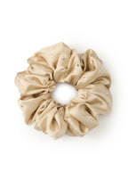 Crystal Twinkle Silk Scrunchie - Champagne - Beige - OLAH Ponytail Holders