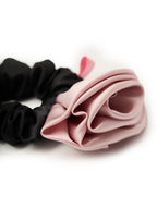 La Frida Rosa Silk Scrunchie - Mauve - Purple - OLAH Ponytail Holders