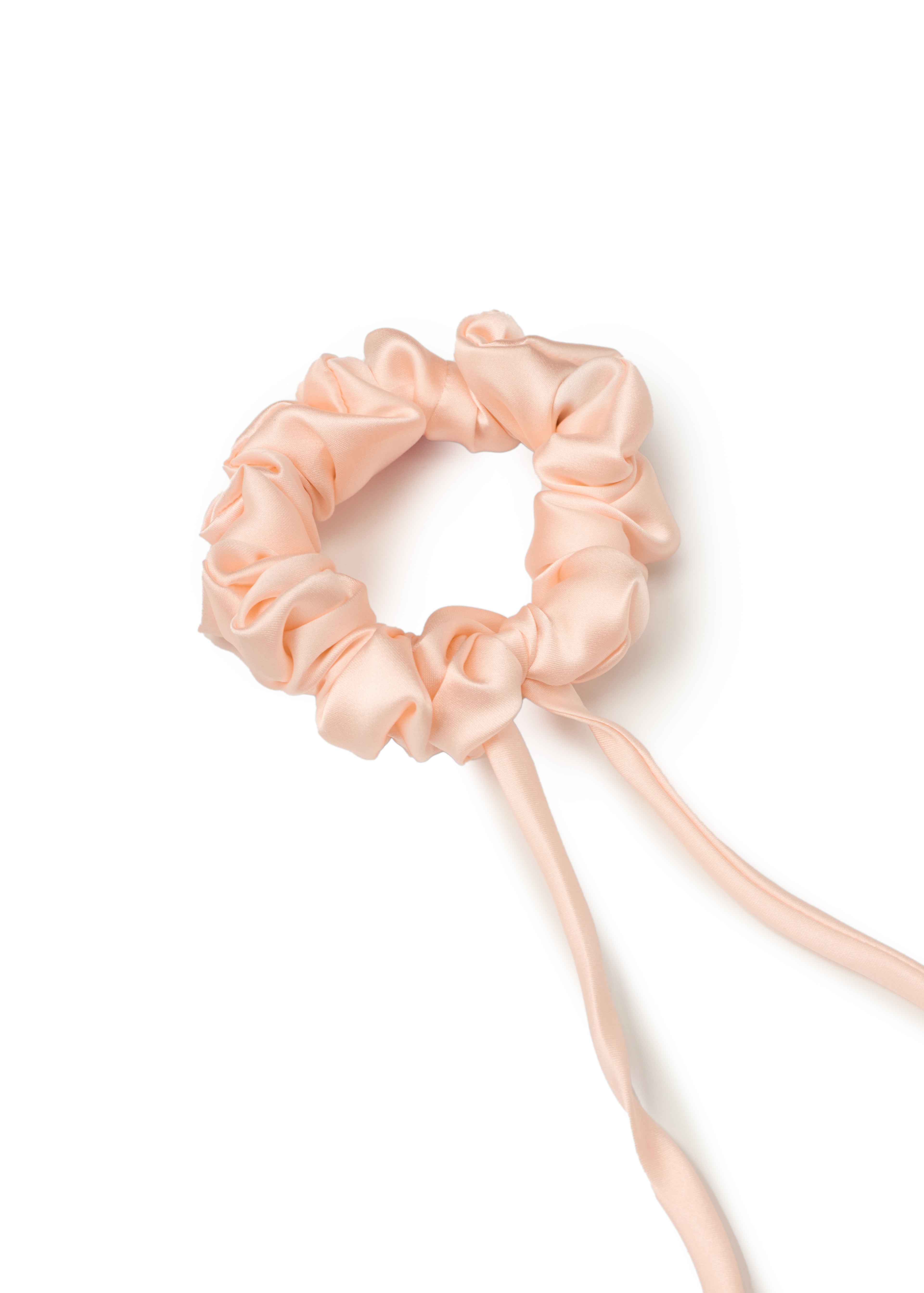 Tulip Silk Hair Tie Scrunchie - Pink