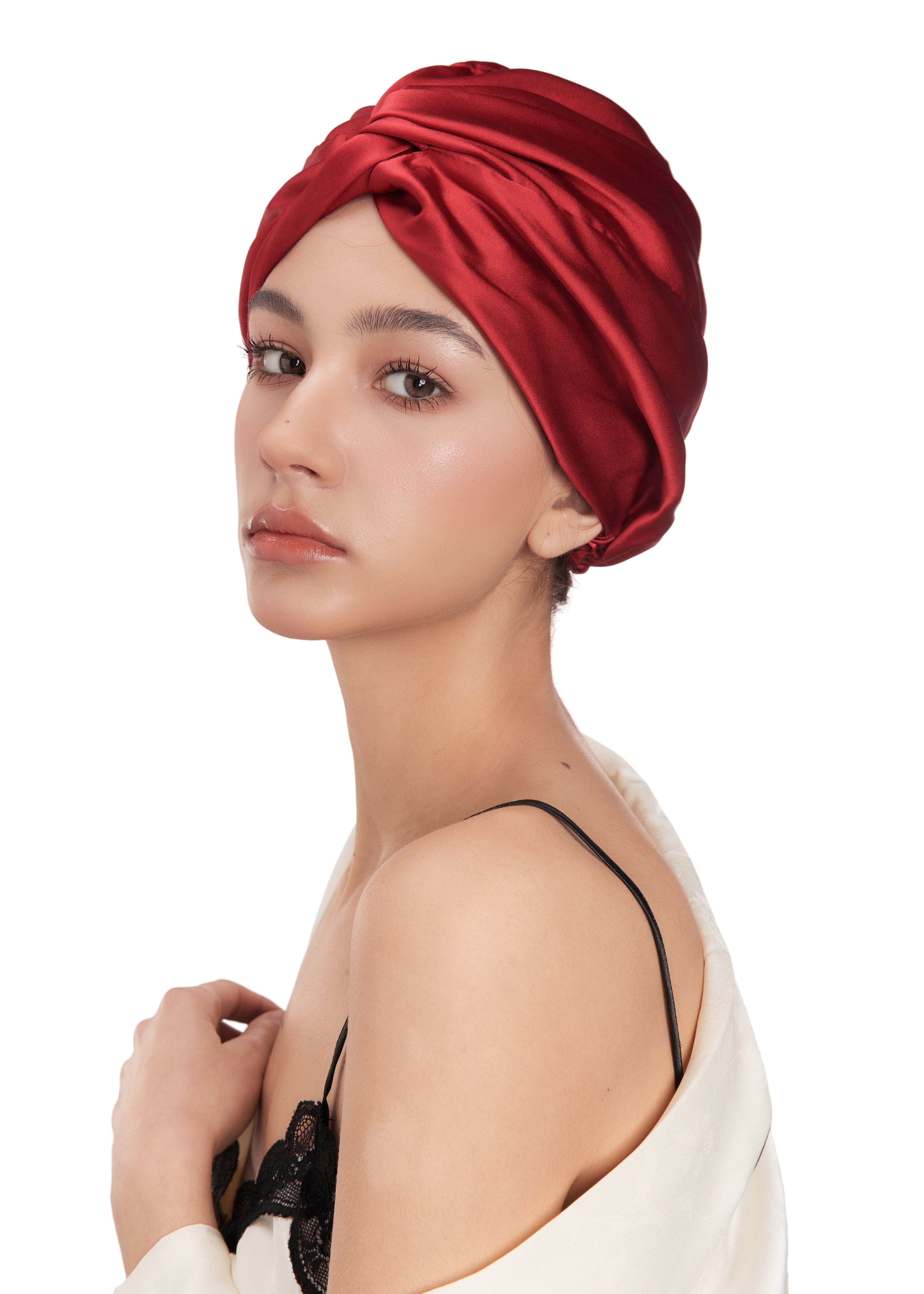 Silk Bonnet - Burgundy