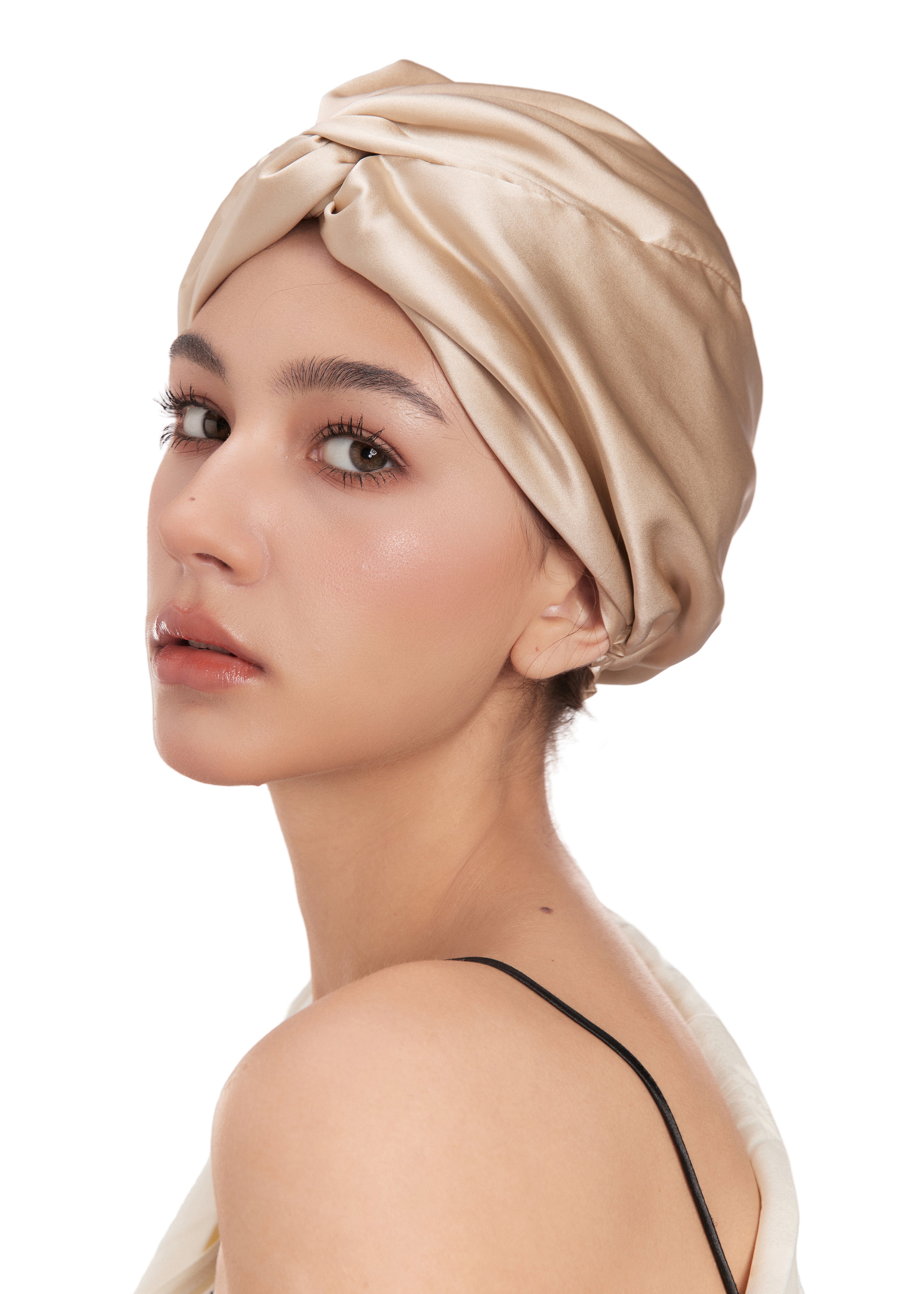 Silk Bonnet - Champagne