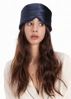 Silk Sleep Mask - Navy - Navy - OLAH Eye Masks