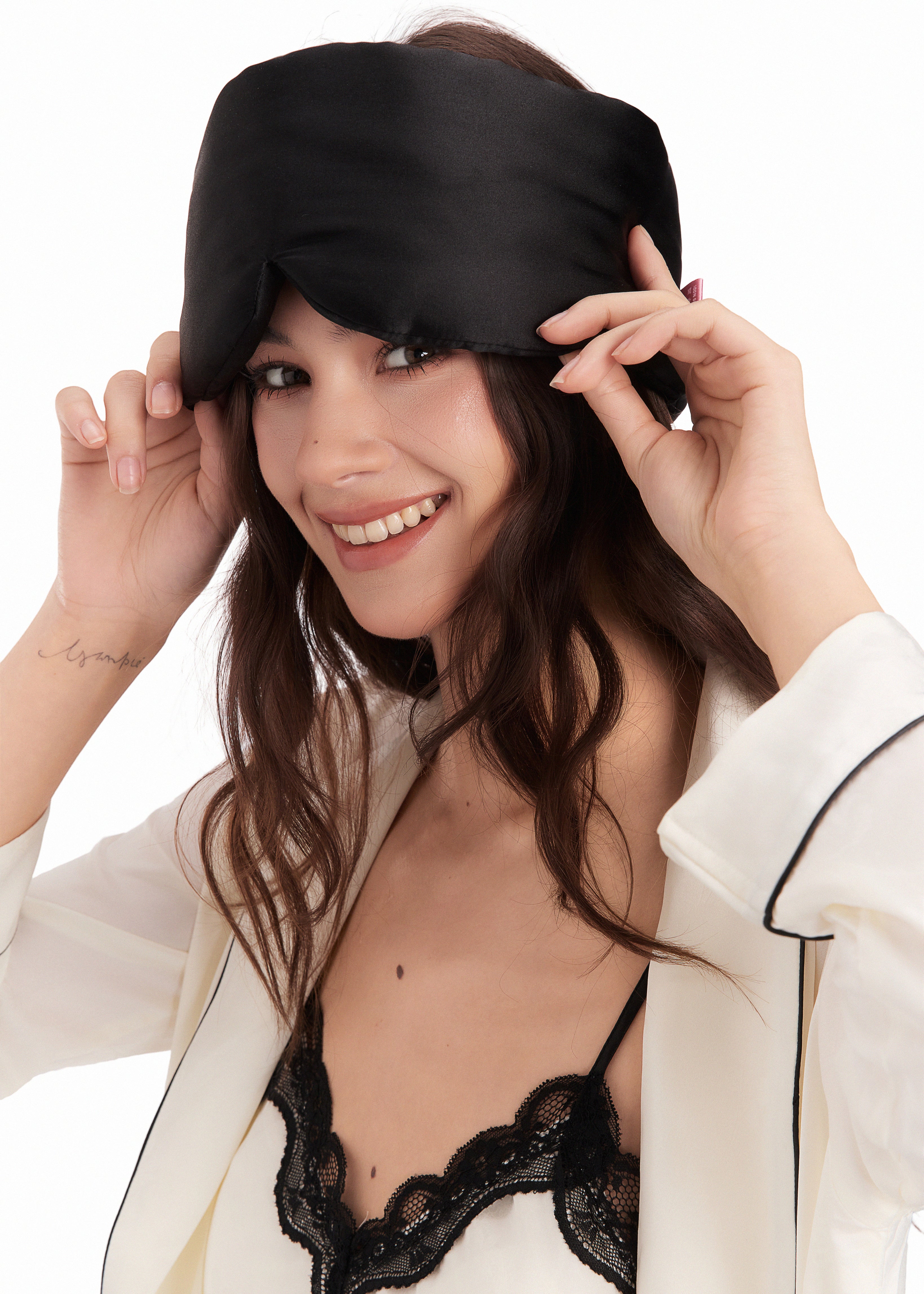 Silk Sleep Mask - Black