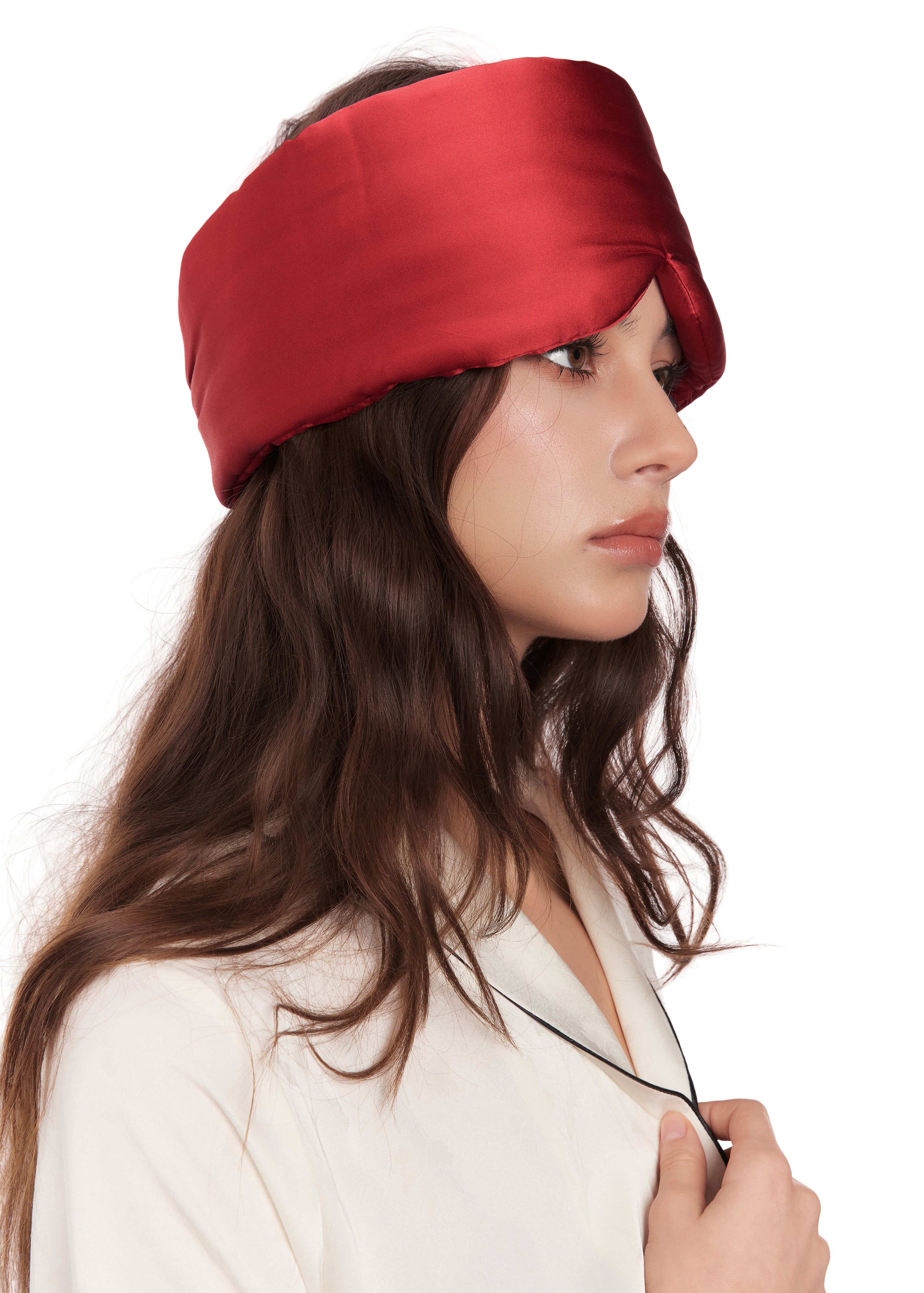 Silk Sleep Mask - Red
