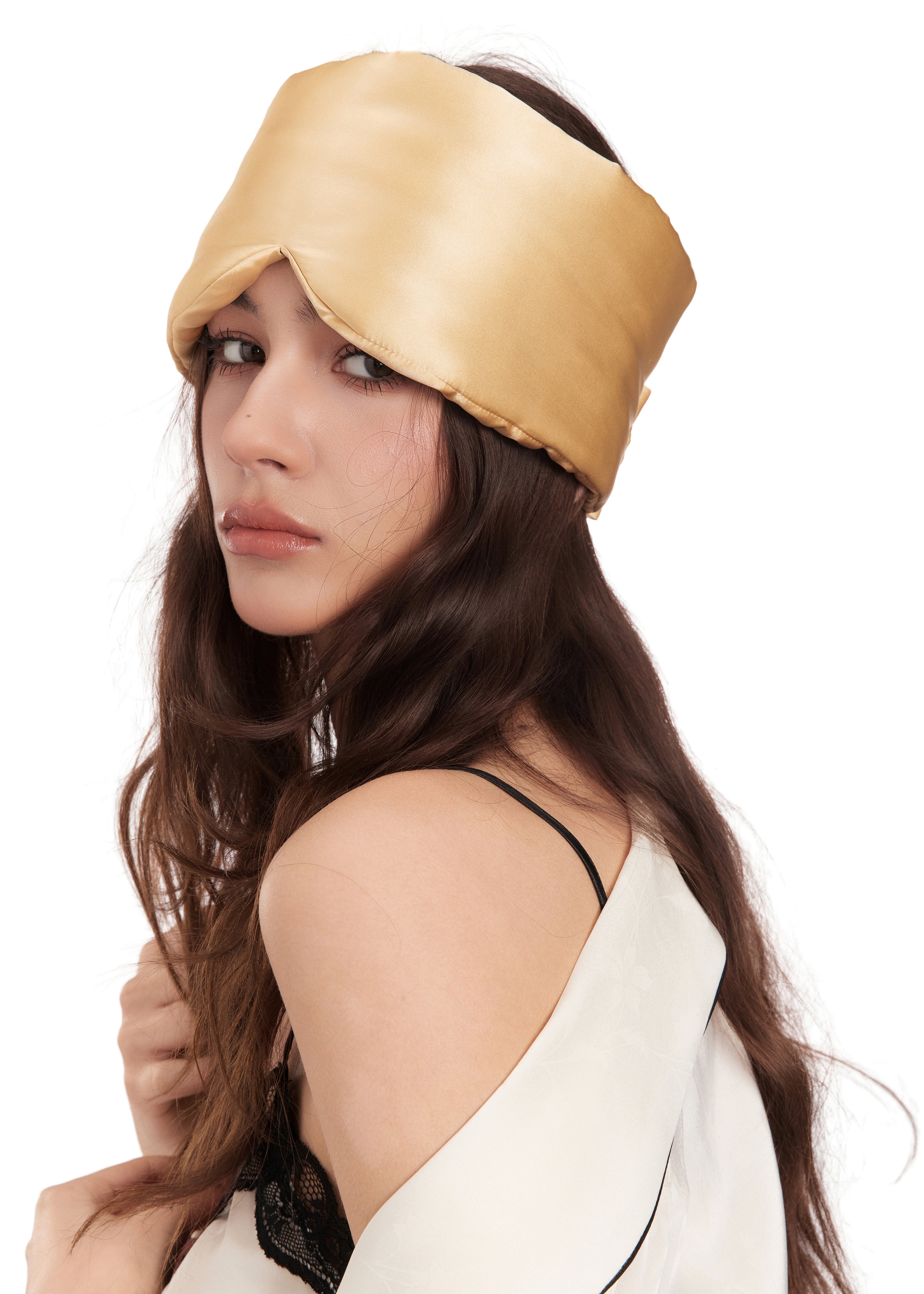 Olah Dream Cloud Silk Eye Mask - Honey Glow
