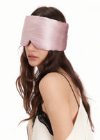 Silk Sleep Mask - Pink - Pink - OLAH Eye Masks