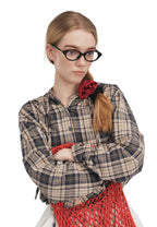 La Frida Rosa Silk Scrunchie - Red - Red - OLAH Ponytail Holders