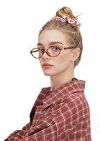 Crystal Twinkle Silk Scrunchie - Pink