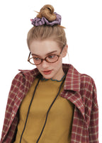 Crystal Twinkle Silk Scrunchie - Purple - Purple - OLAH Ponytail Holders