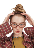 Scrunched Silk Skinny Headband - Coffee - Brown - OLAH Headbands