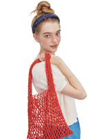 Celestia Dots Silk Headband - Blue