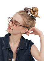 Cordellia Silk Scunchie - Beige - Beige - OLAH Ponytail Holders