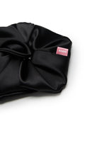 Tulip Silk Hair Tie Scrunchie - Black - Black - OLAH Ponytail Holders