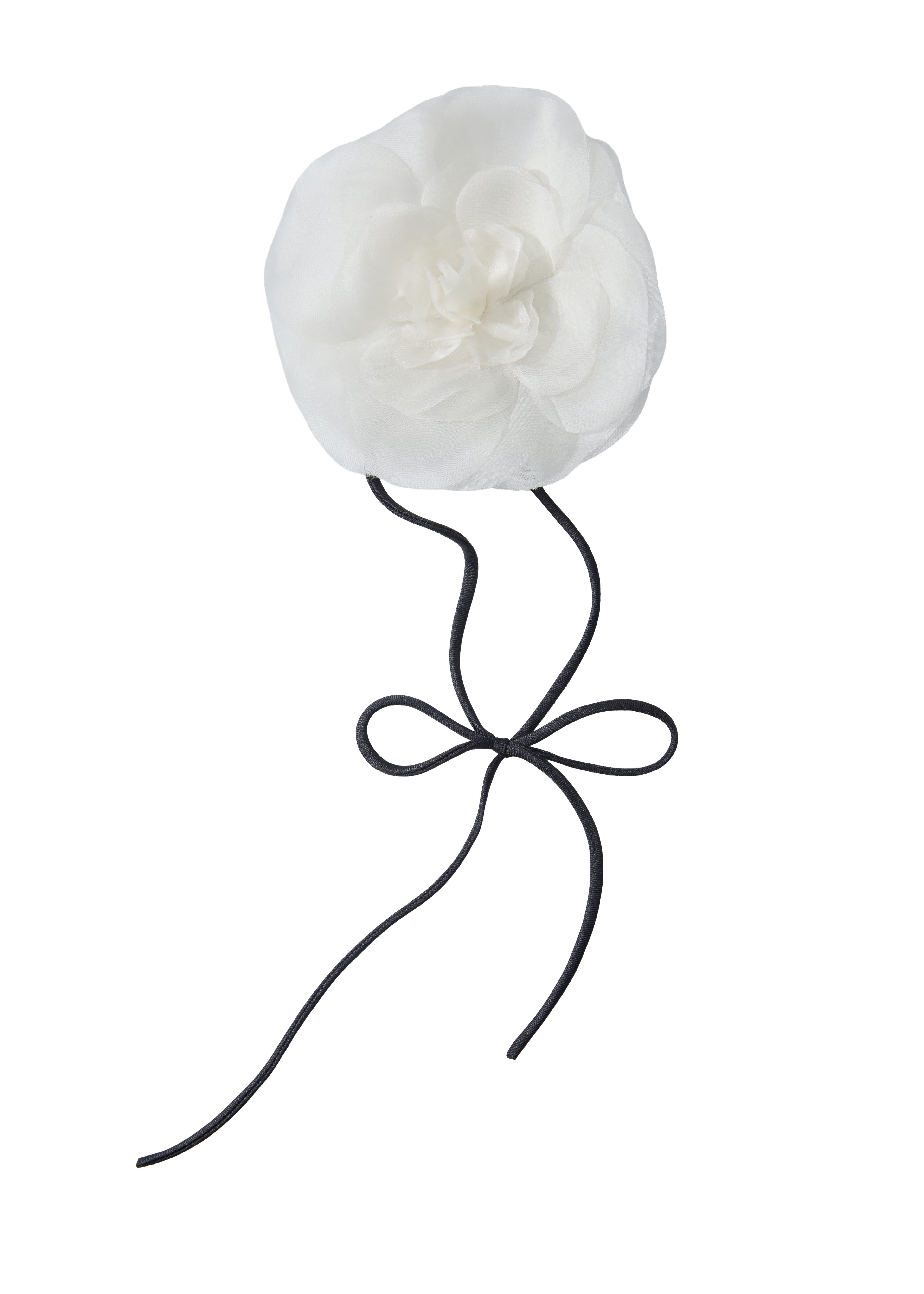 Olah Bloom Silk Flower Pin - Moon Rose